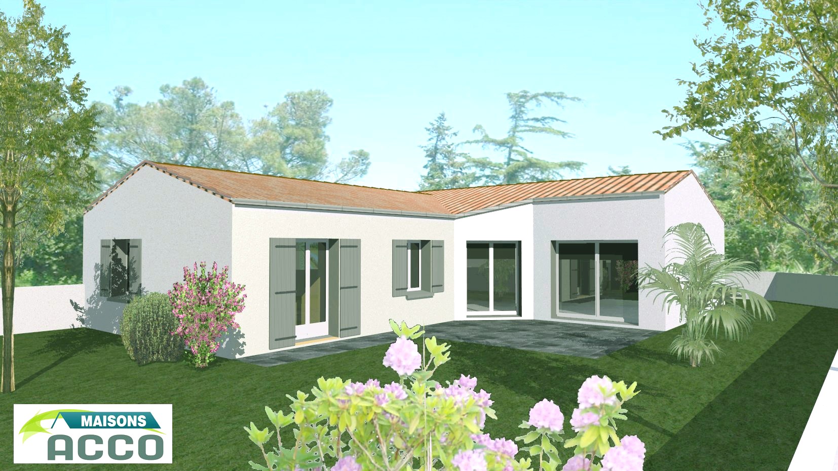 Avec son architecture en ’’L’’, cette maison vous offre un espace de vie ouvert et agréable de 45 m²...